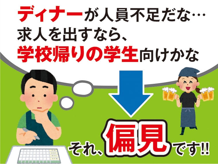 アルバイト意識調査を用いて狙った求職者にアプローチ　～属性偏見注意！企業と求職者をwin-winの関係にする為に～