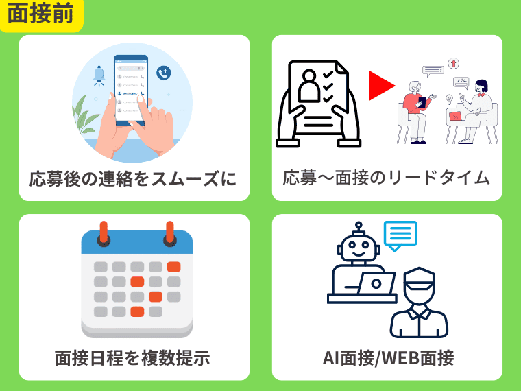 面接前に辞退を防ぐ4つのポイント