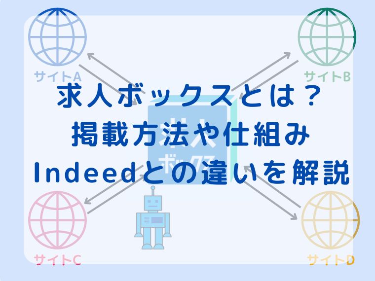 求人ボックスとは?掲載方法や仕組み・Indeedとの違いを解説