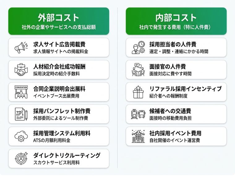 採用コストの内訳を解説!「外部コスト」と「内部コスト」とは?