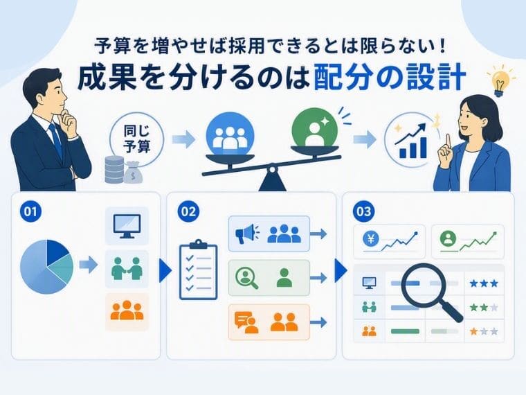 予算を増やせば採用できるとは限らない!成果を分けるのは配分の設計