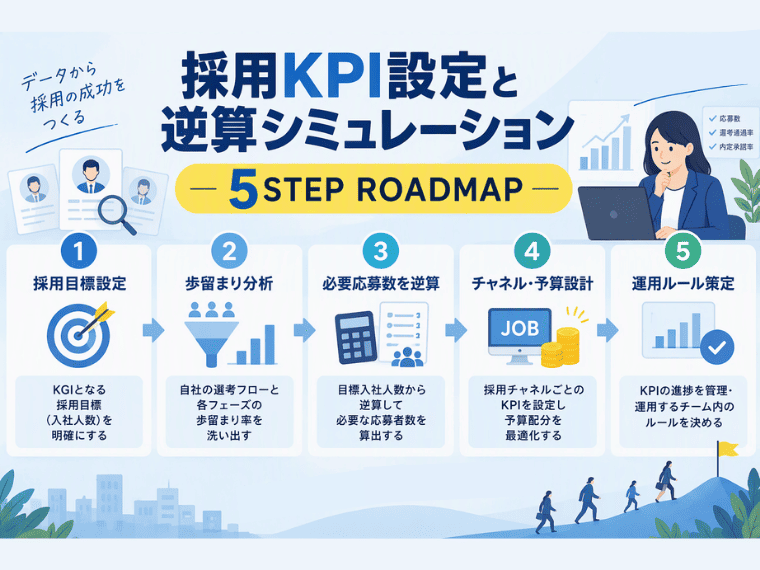 採用KPI設定と逆算シミュレーションの5ステップ